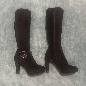 Impo Stretch Faux Suede Knee High Boots 6